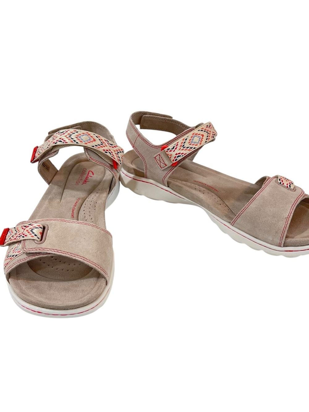 Clarks Amanda Sprint Sandals Womens New Beige
